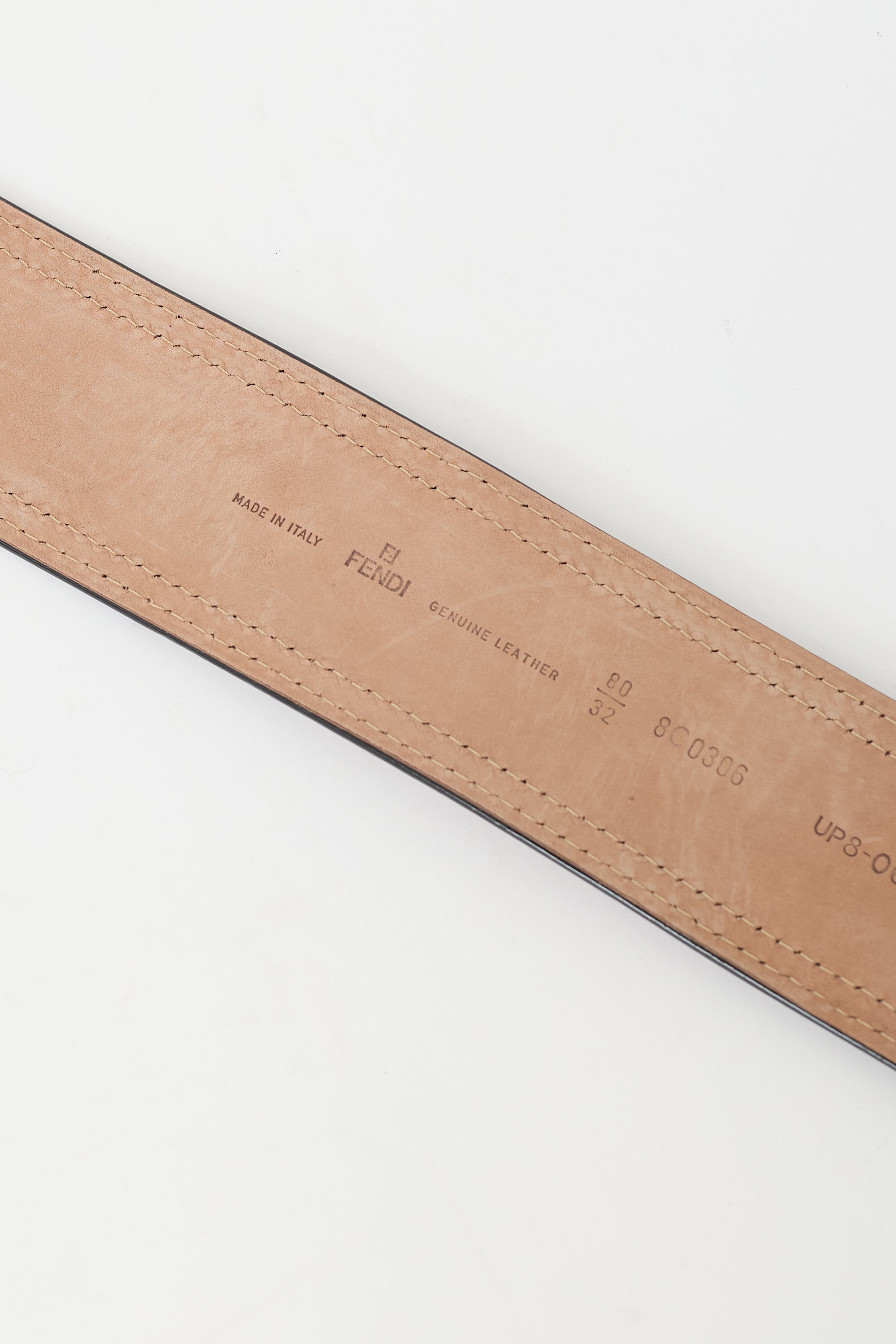 Fendi Leather & Patent Belt