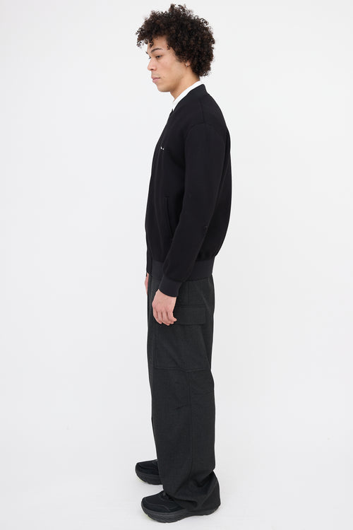 Fendi Embroidered Eyes Bomber Jacket