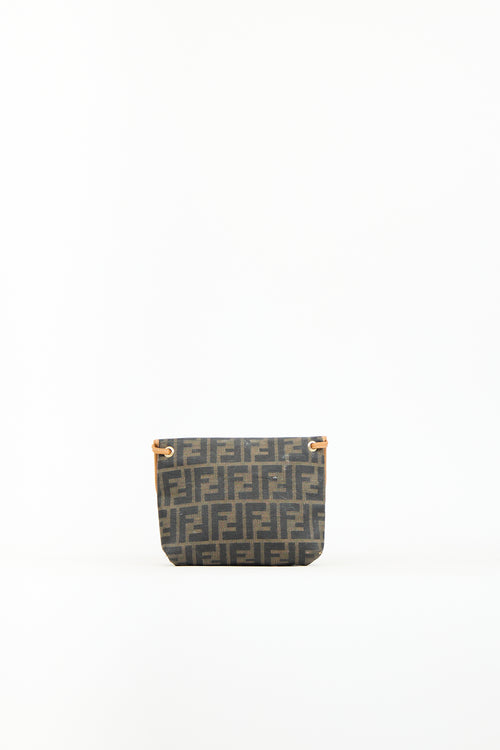 Fendi Brown Canvas & Leather Zucca Crossbody Bag