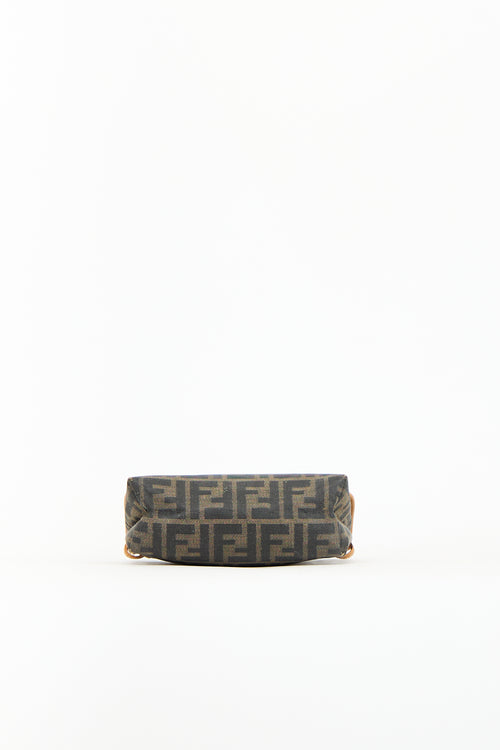 Fendi Brown Canvas & Leather Zucca Crossbody Bag