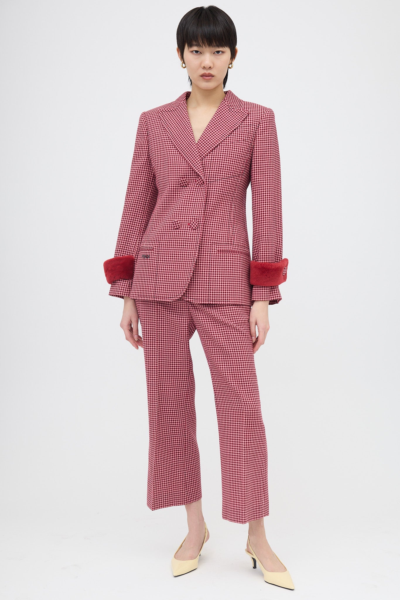 Fendi Wool Check Suit