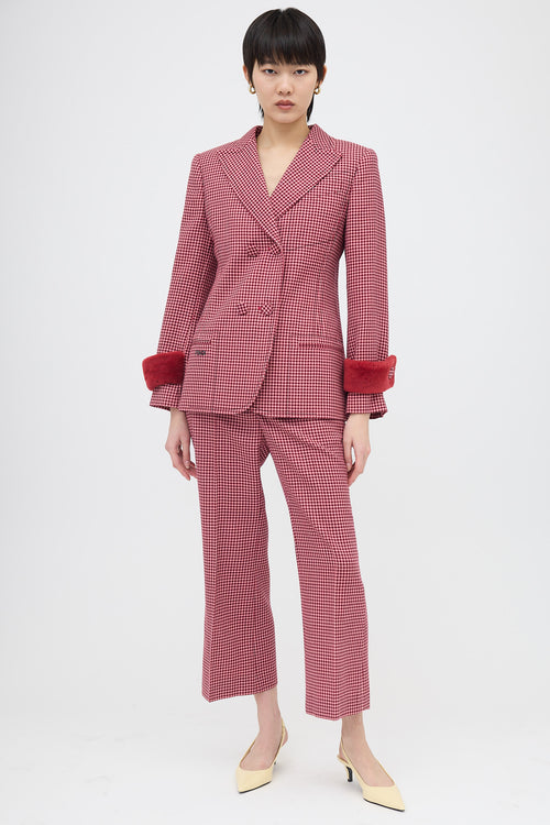 Fendi Wool Check Suit
