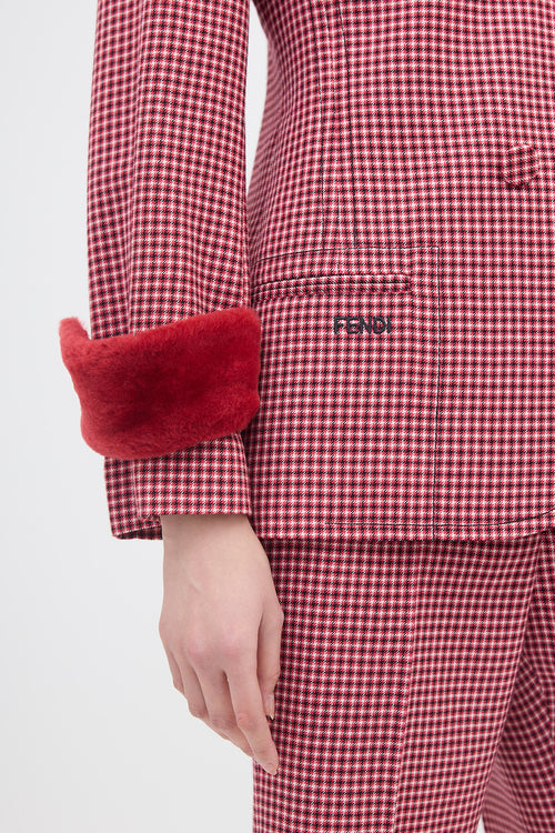 Fendi Wool Check Suit