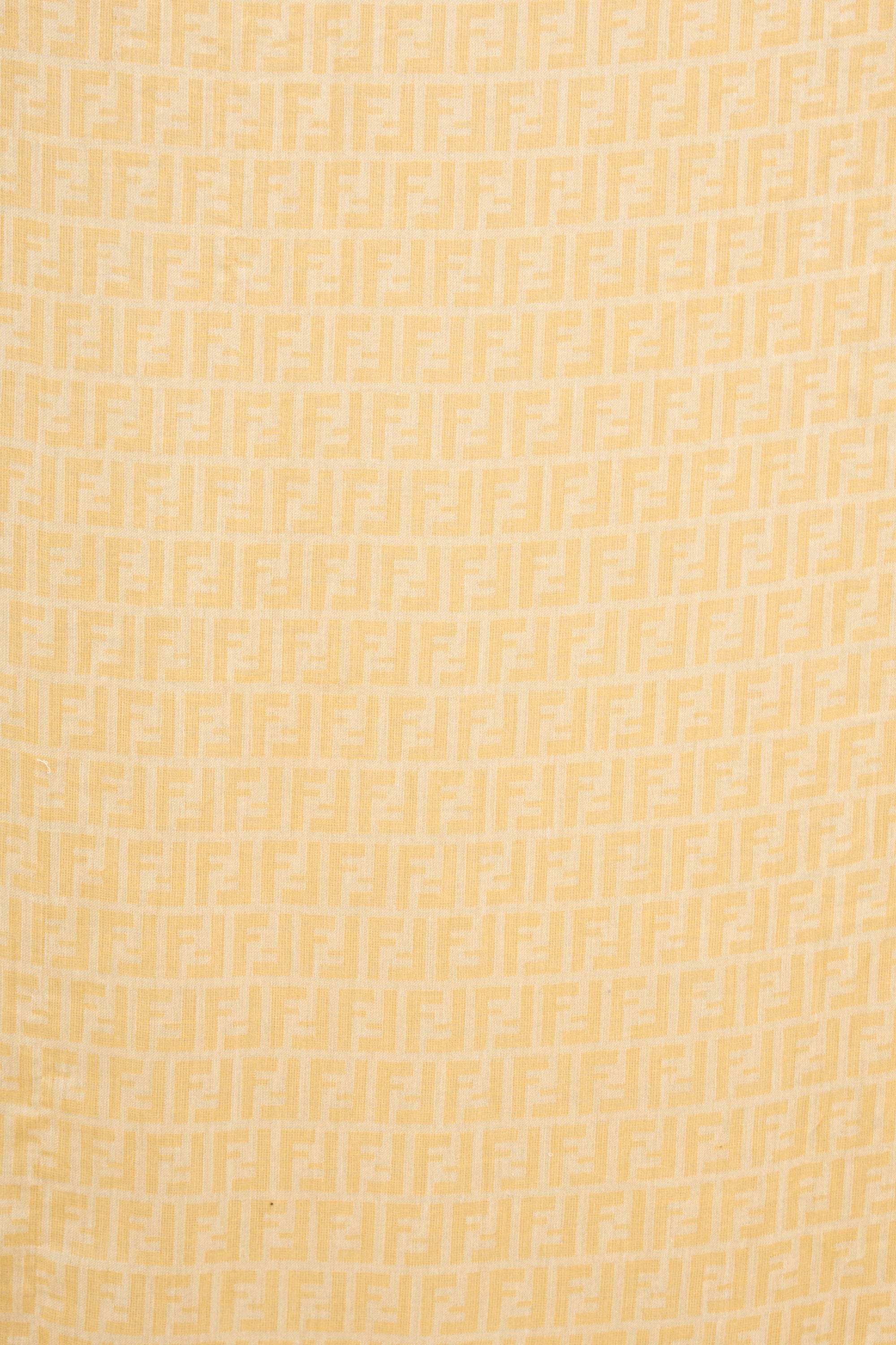  Yellow Zucca Fringe Scarf