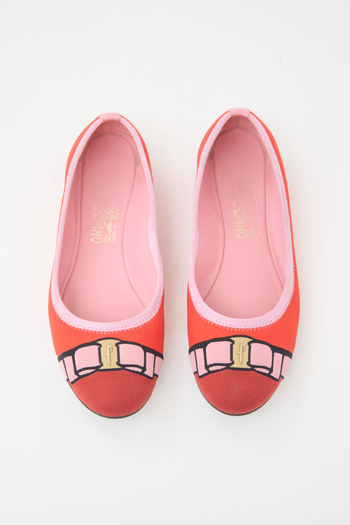 Ferragamo Knit Varina Flat