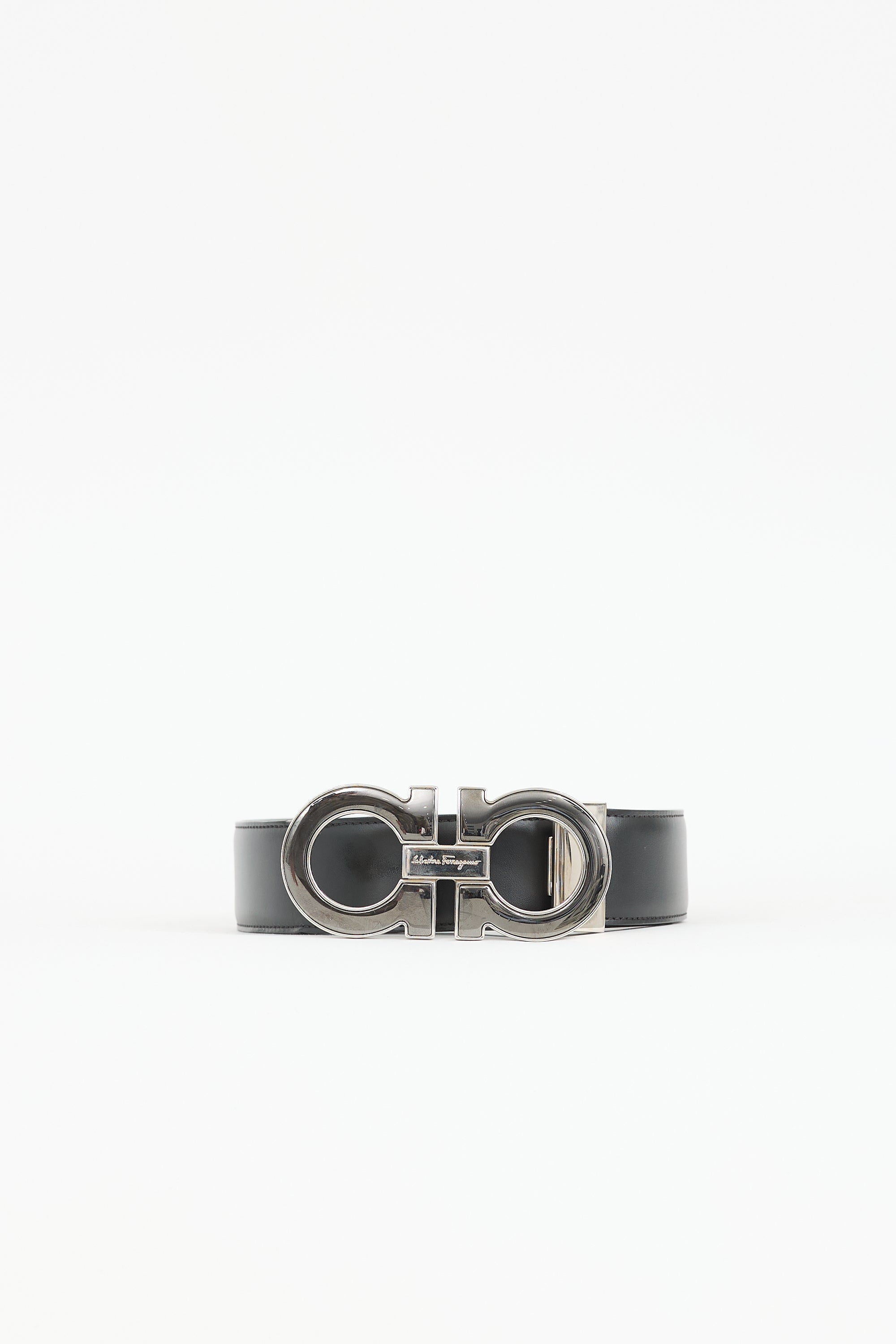 Ferragamo Leather Gancini Belt