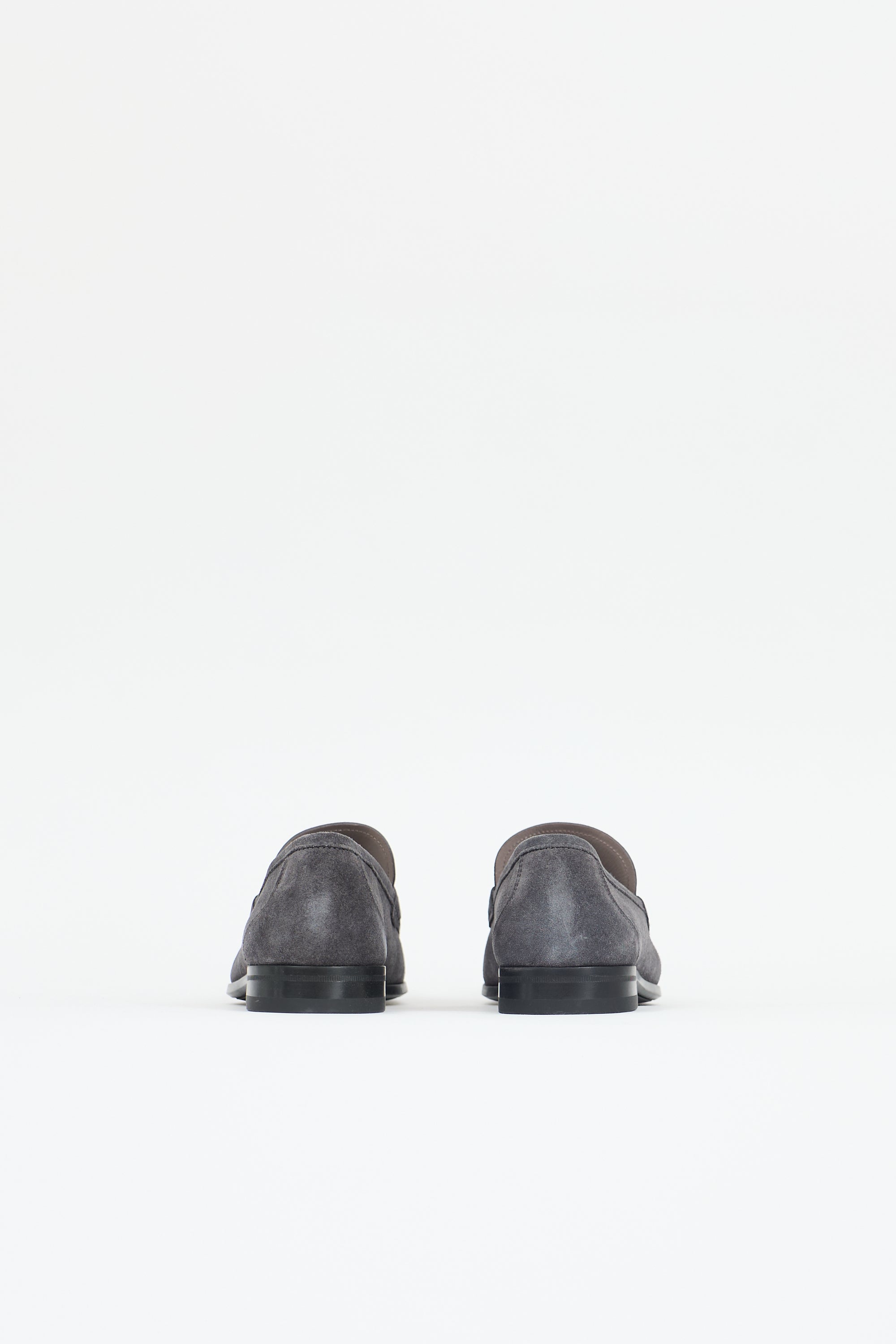 Ferragamo Suede Gancini Loafer