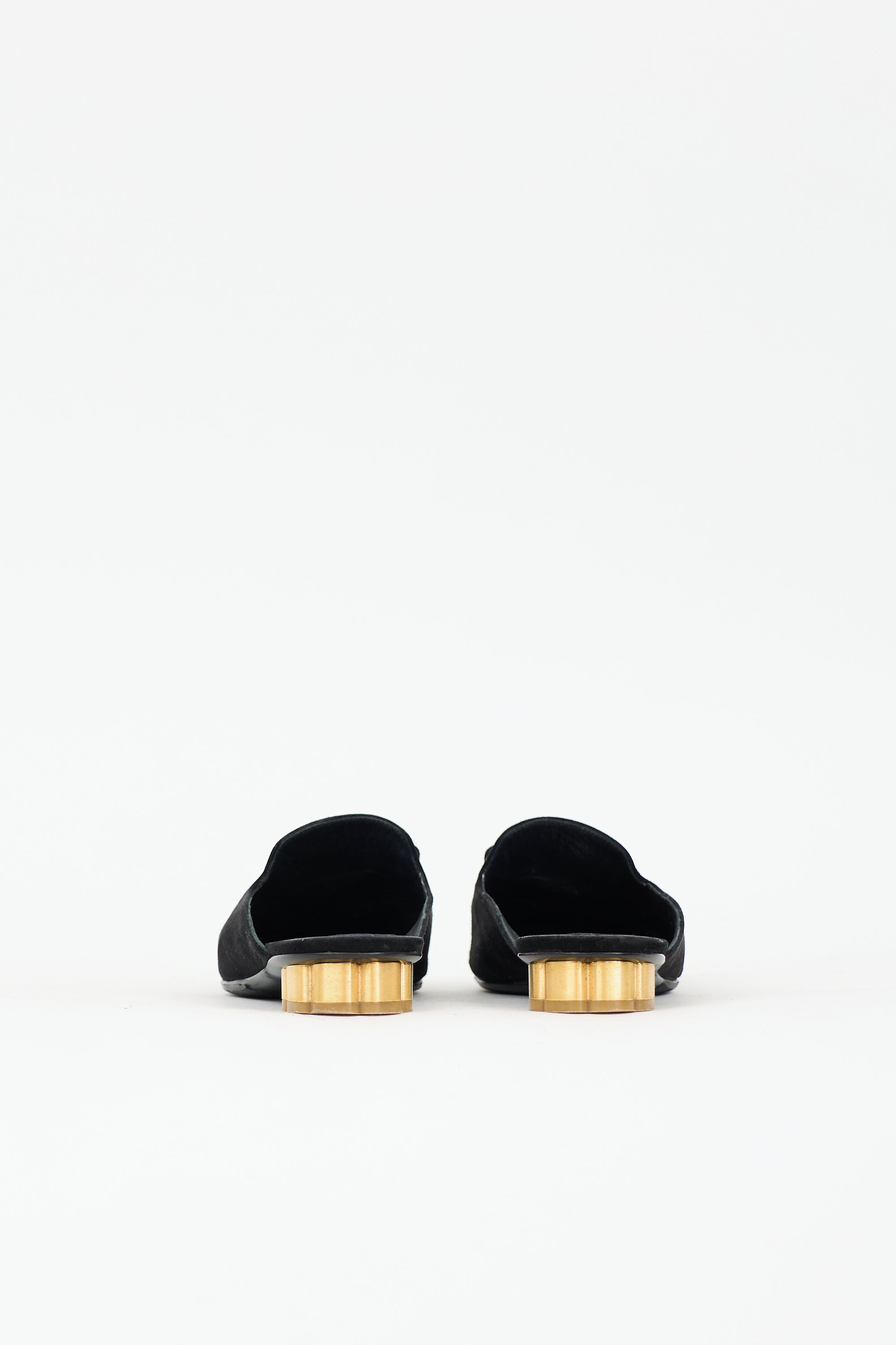 Ferragamo Suede Sciacca Mule