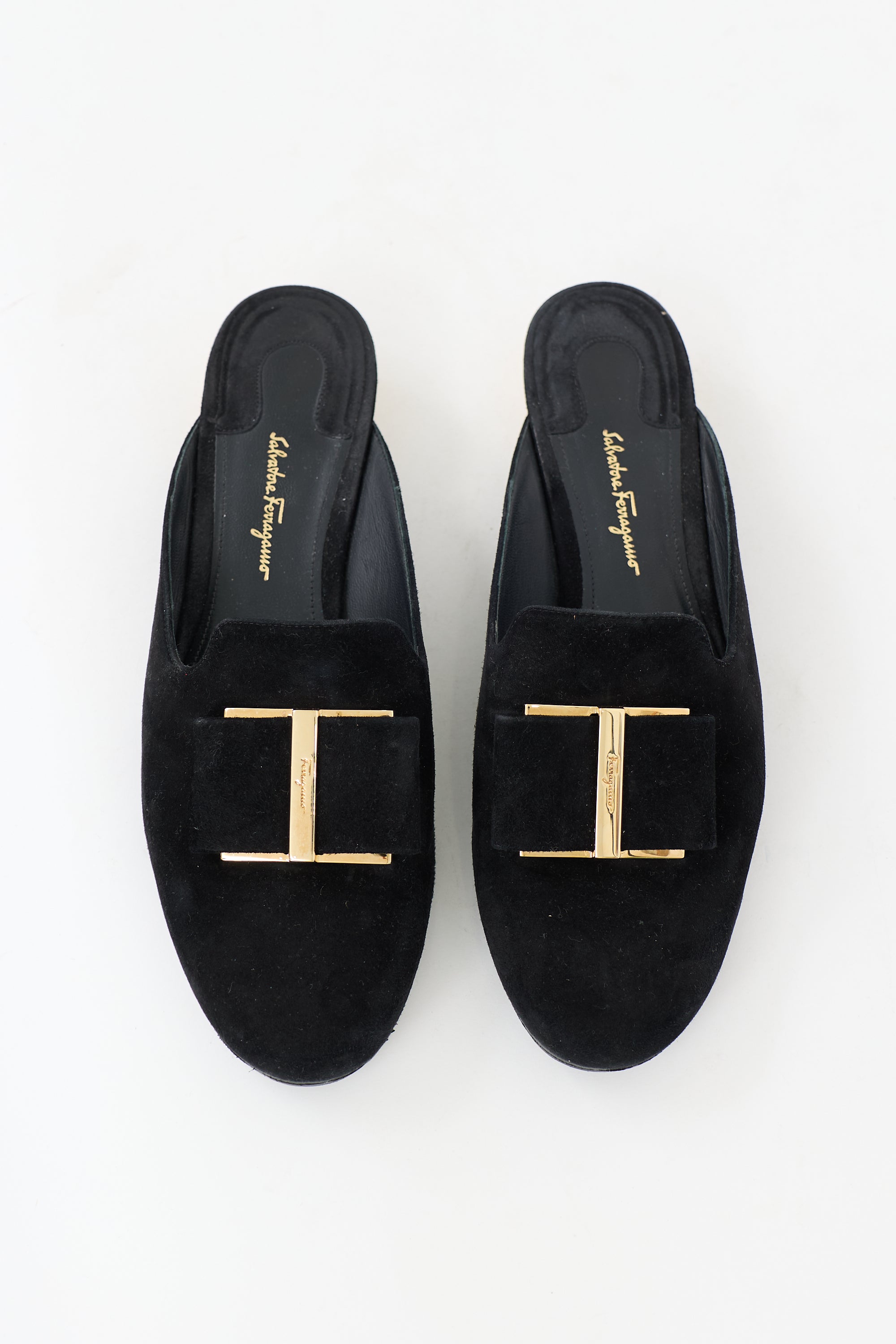 Ferragamo Suede Sciacca Mule