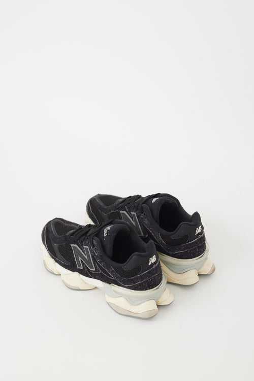 New Balance Black & White Leather 9060 Chunky Sneaker