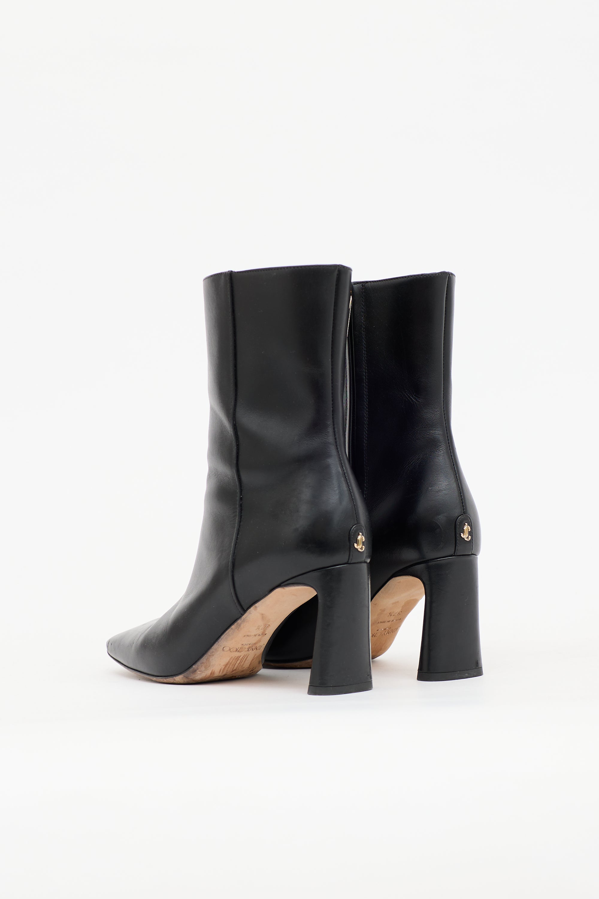 Jimmy Choo Leather Kinsey 75 Boot