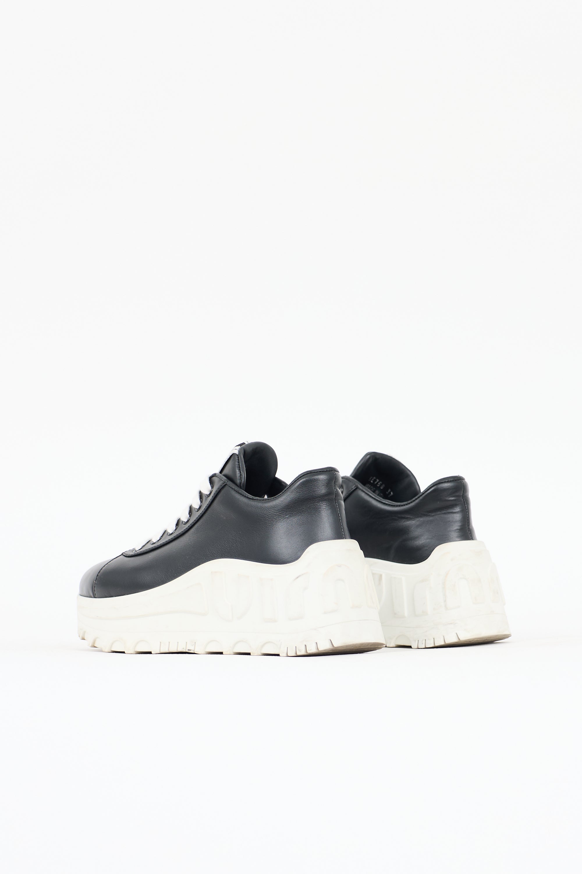Miu Miu Leather Platform Sneaker