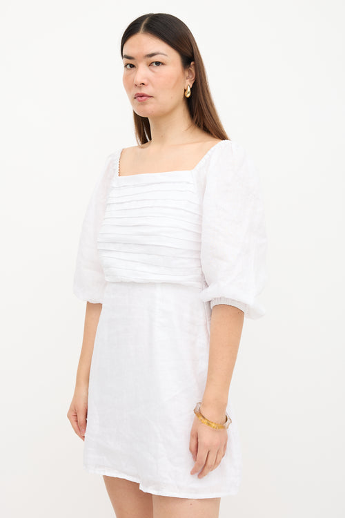 Faithfull the Brand Linen Venezia Mini Dress