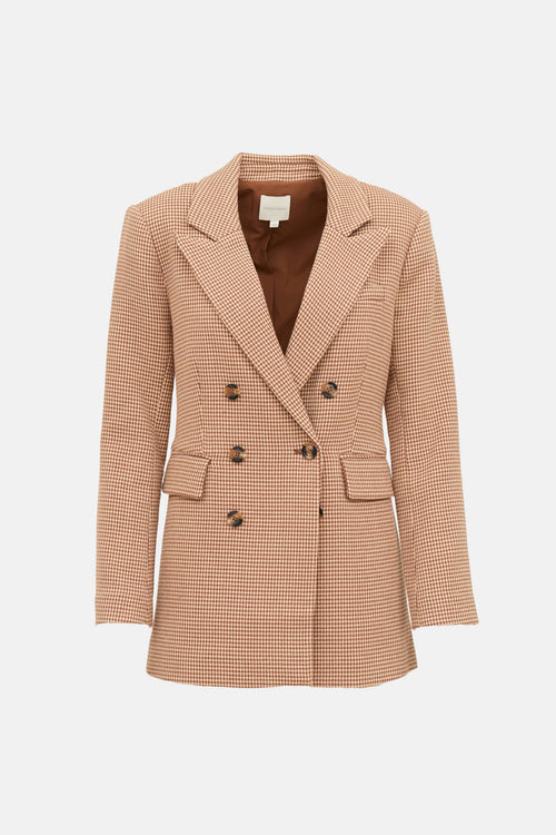 Favorite Daughter Houndstooth Blazer Co-Ord Set