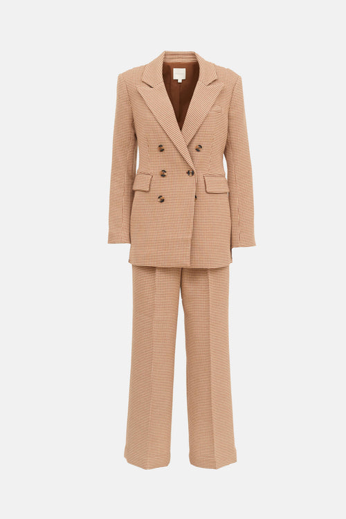 Favorite Daughter Houndstooth Blazer Co-Ord Set