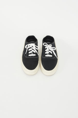 Fear of God Black Canvas Backless Sneaker
