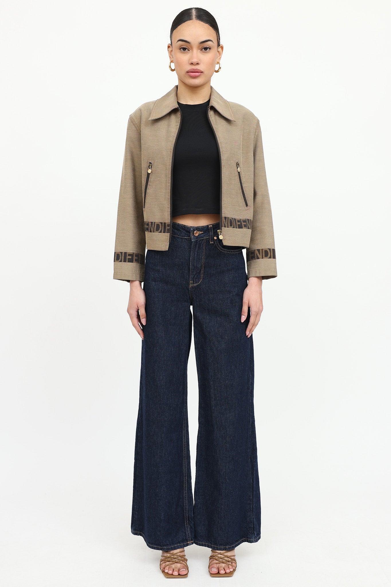 Fendi Logo Zip Jacket