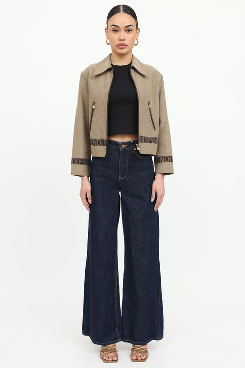 Fendi Logo Zip Jacket