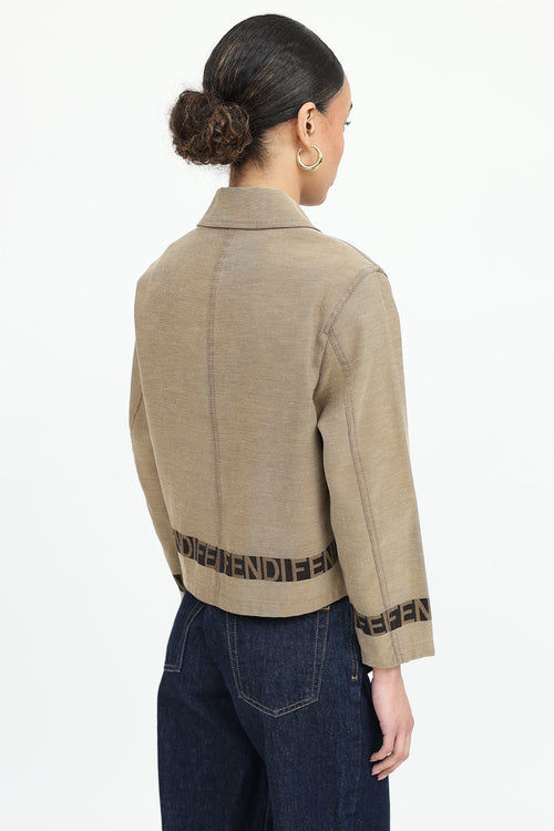 Fendi Logo Zip Jacket