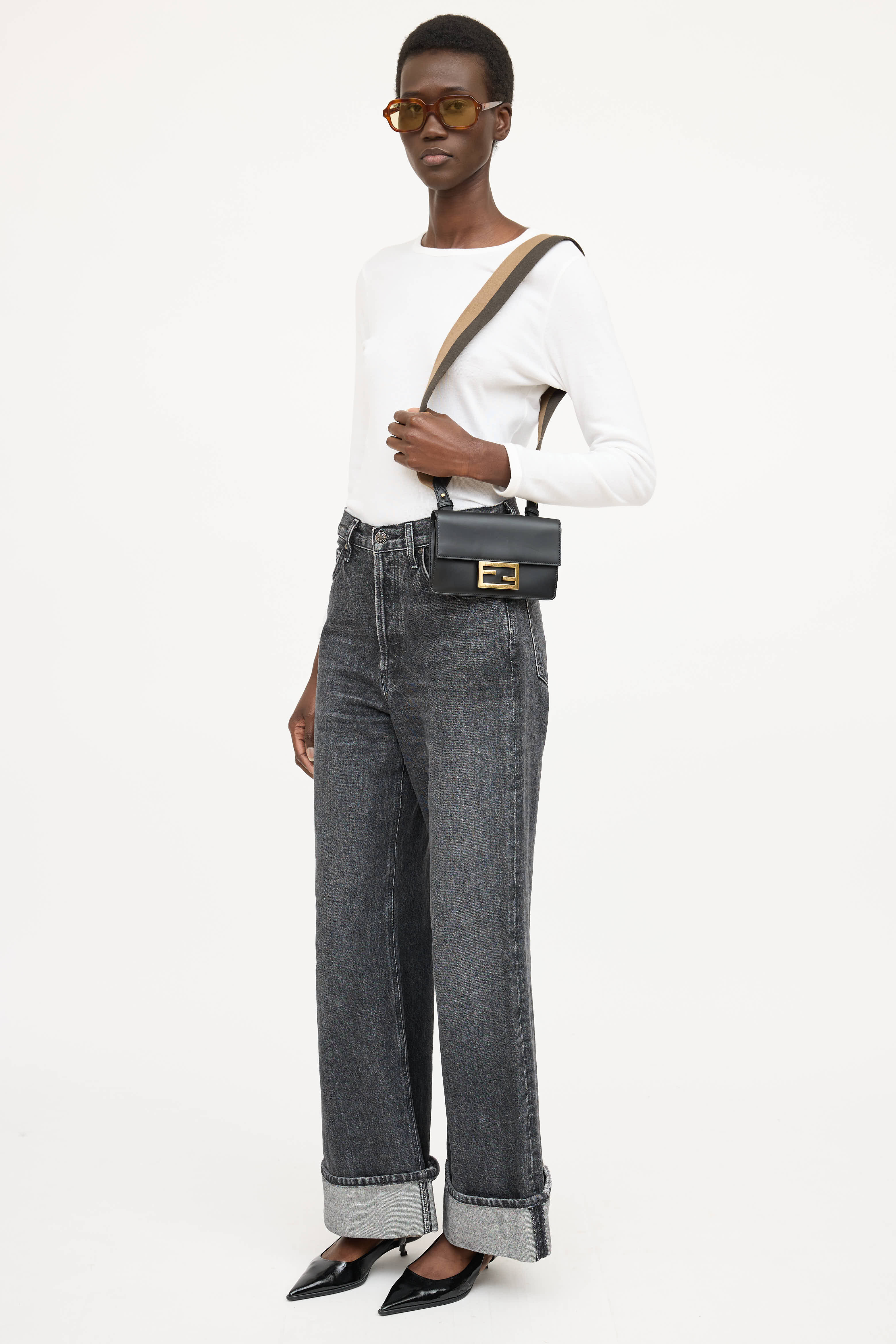 Fendi Flat Baguette Mini Bag