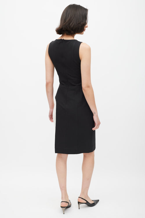 Fendi Black & White Cut Out Dress