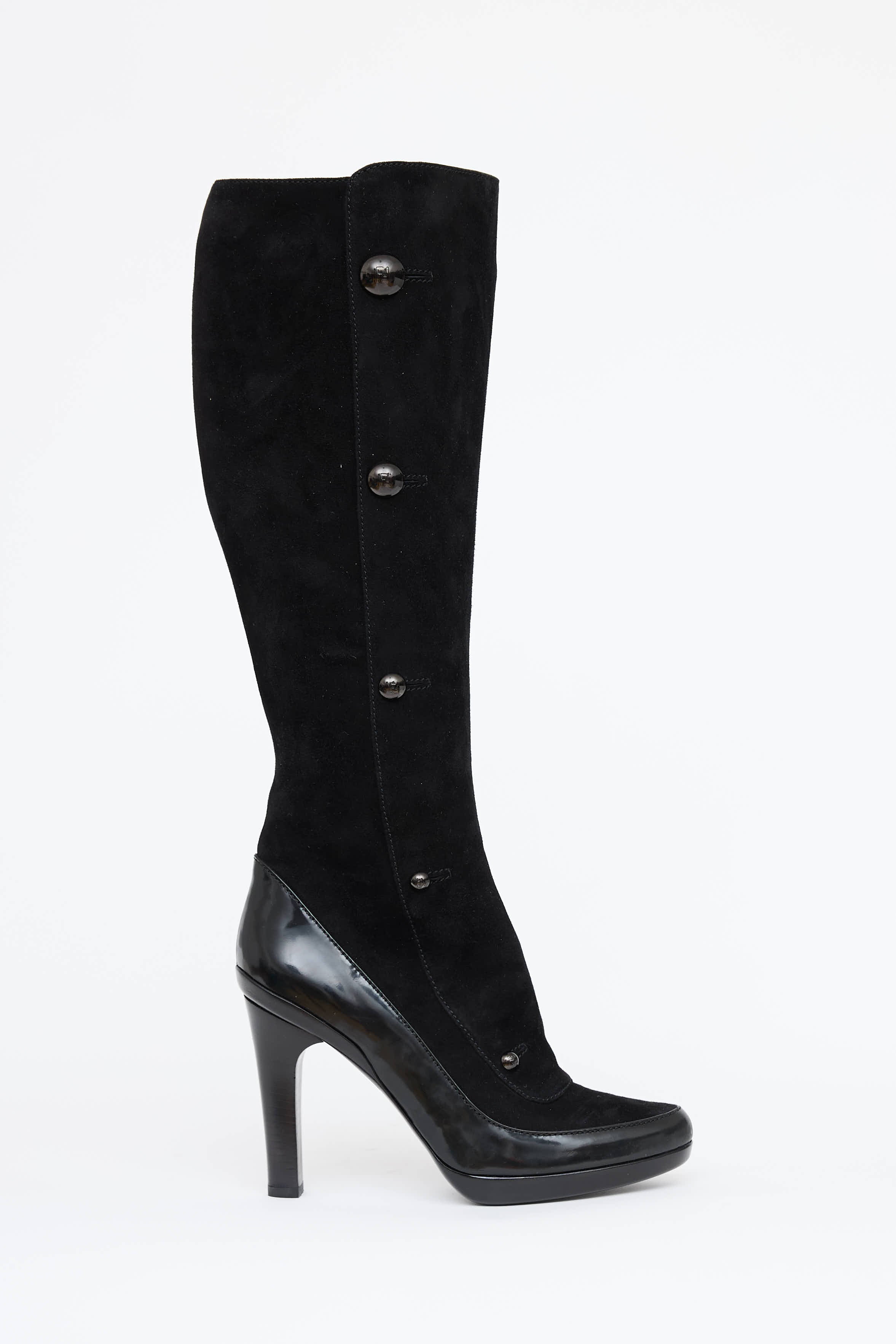 Fendi Suede & Leather Boot