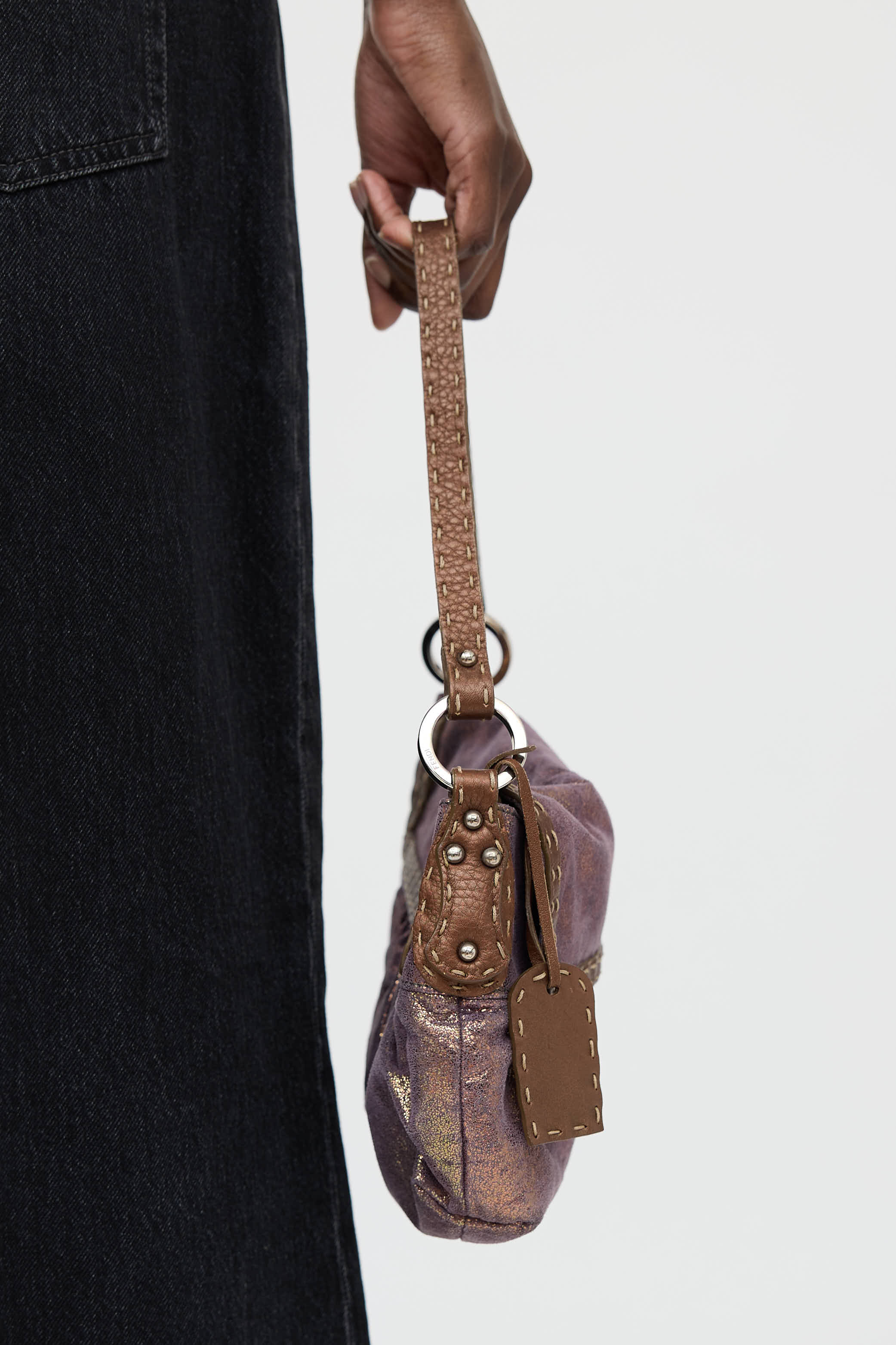 Fendi Metallic Selleria Chef Bag