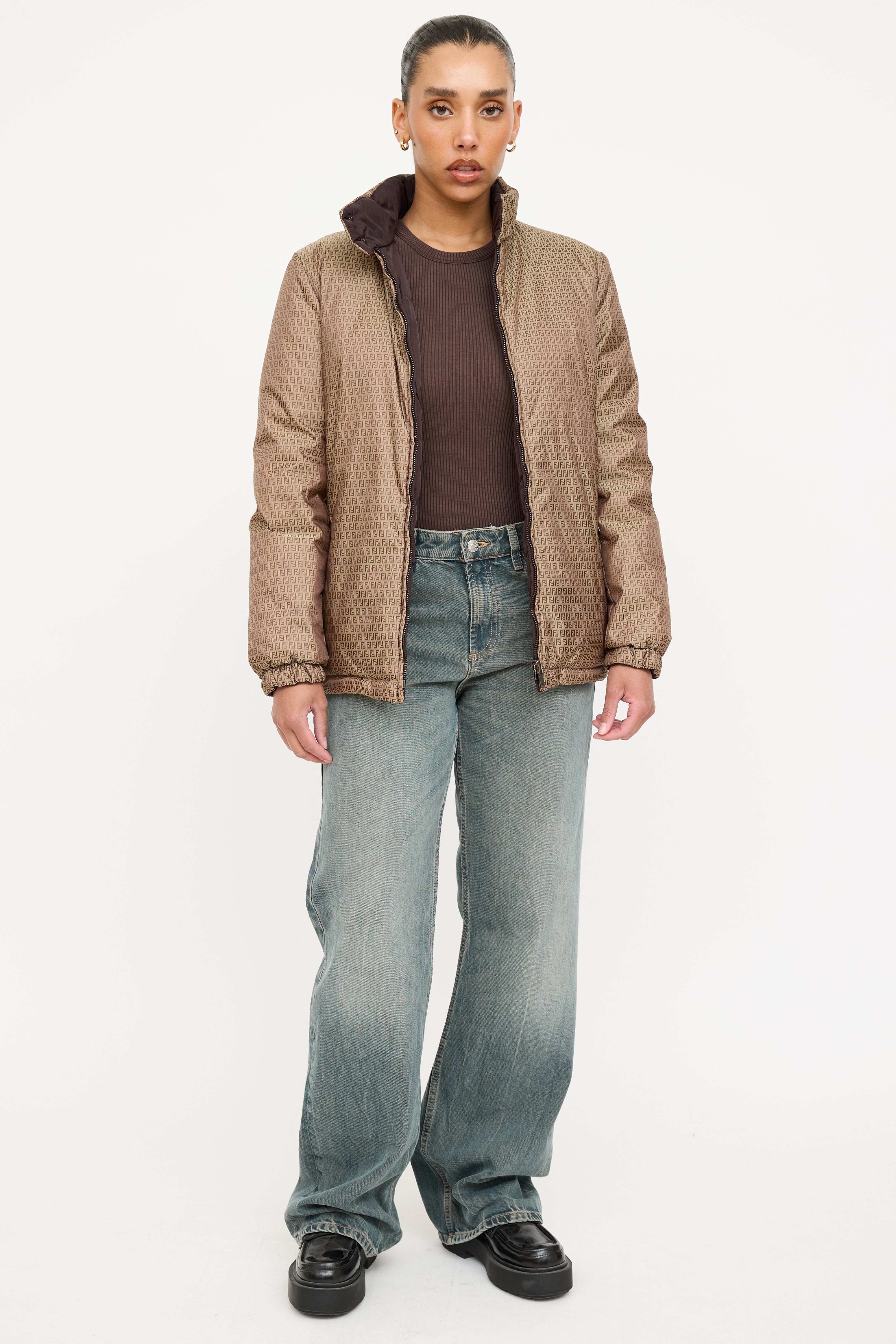 Fendi Reversible Monogram Puffer