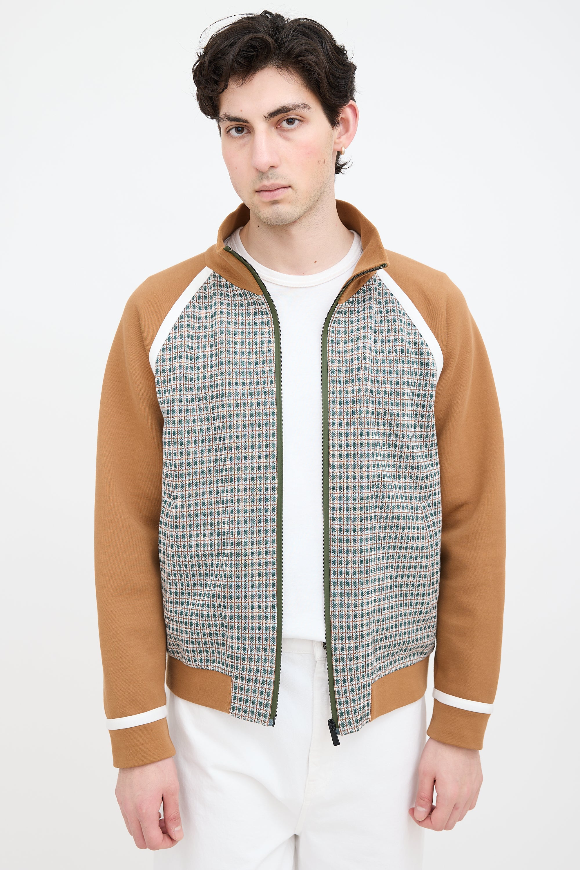 Fendi Checkered Track Jacket