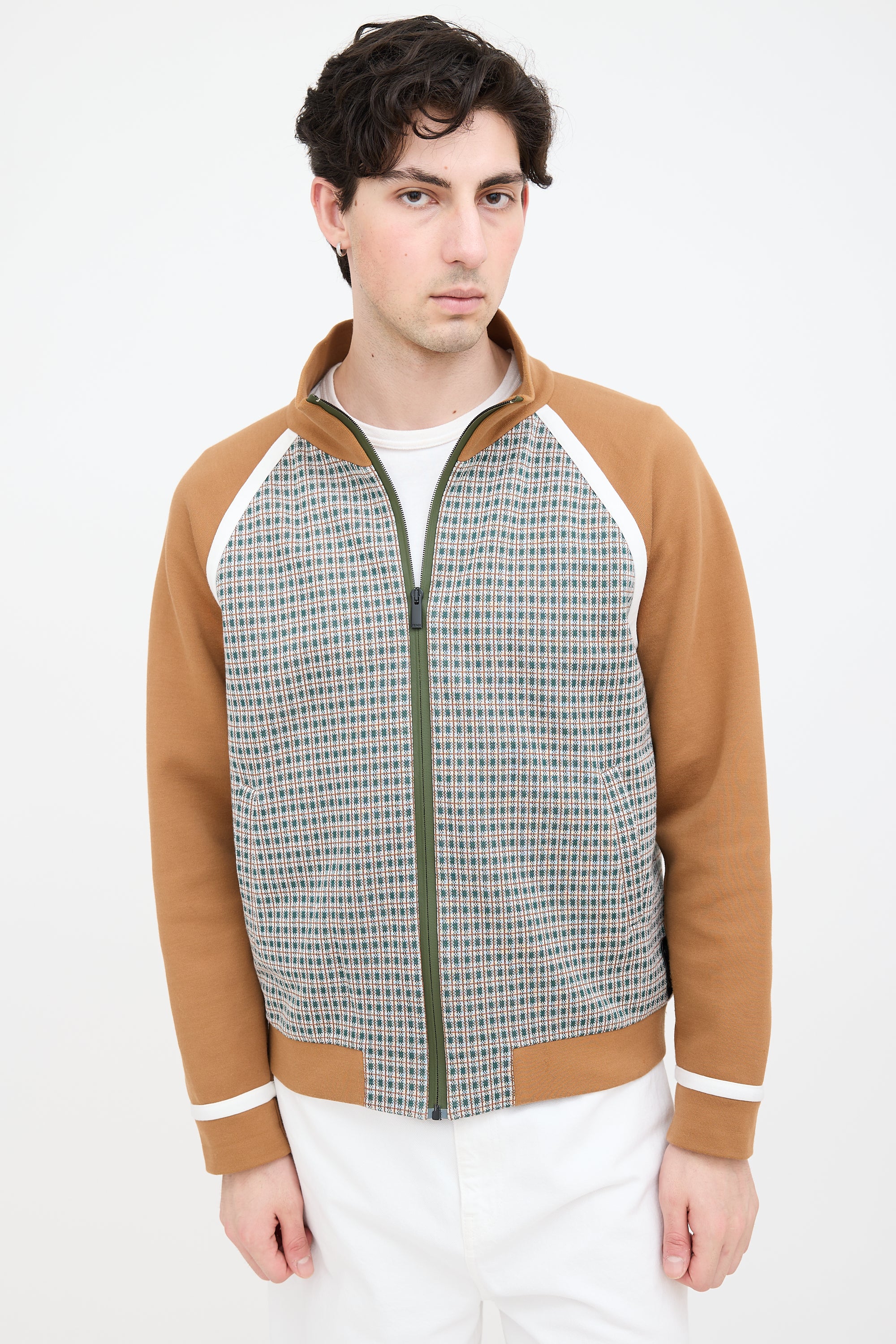 Fendi Checkered Track Jacket