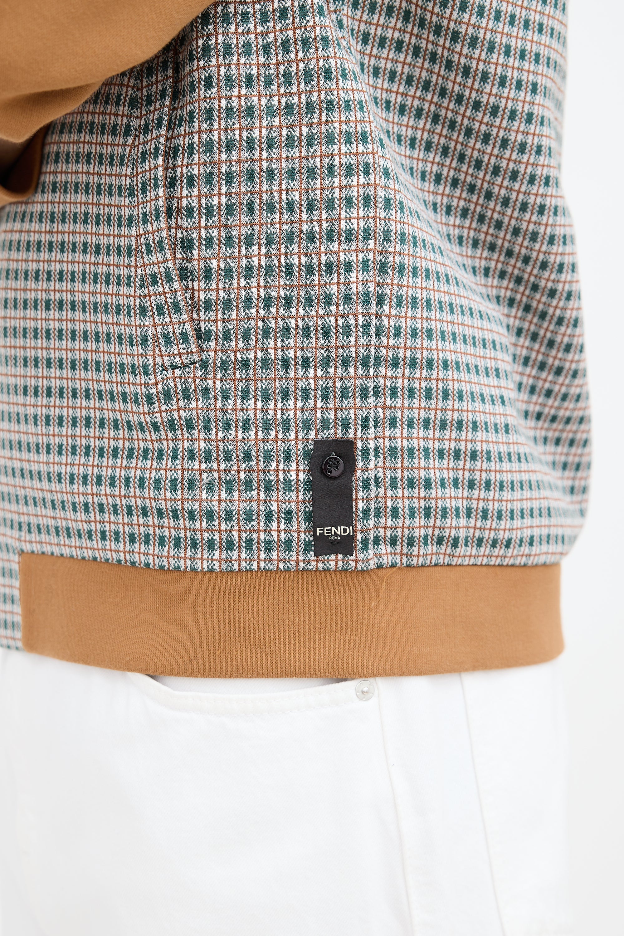Fendi Checkered Track Jacket