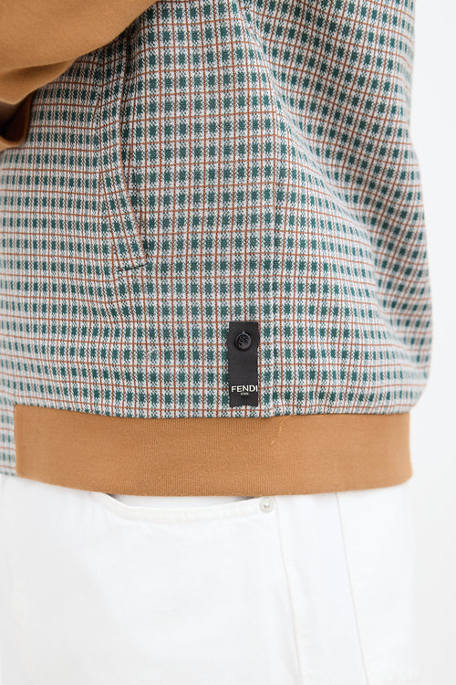 Fendi Checkered Track Jacket
