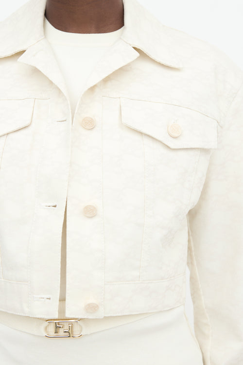 Fendi Denim FF Monogram Jacket