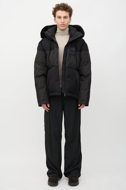 Fendi Down Monogram Puffer Jacket