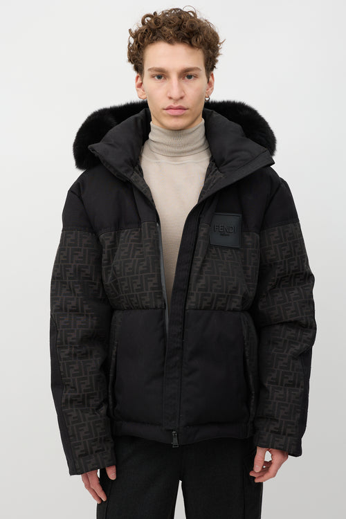 Fendi Down Monogram Puffer Jacket