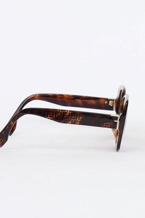 Fendi FE40036U Zucca Square Sunglasses