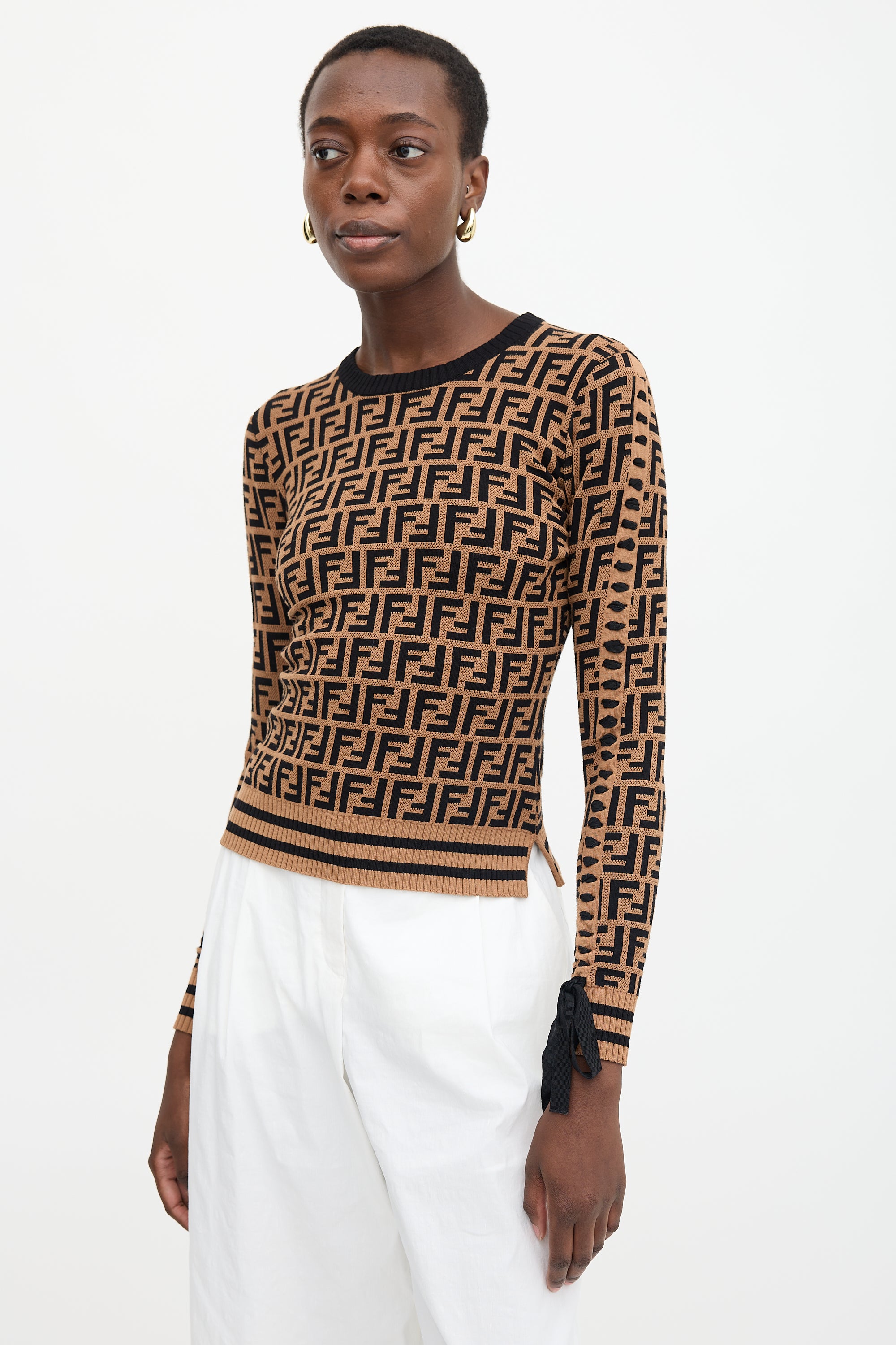 Fendi FF Zucca Intarsia Sweater
