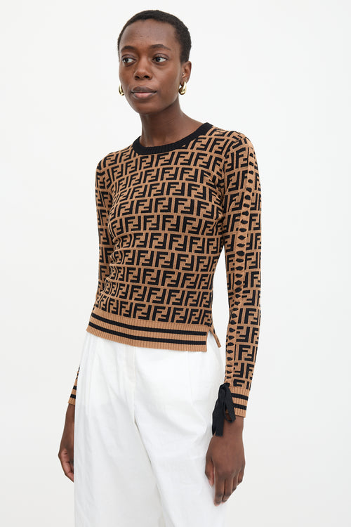 Fendi FF Zucca Intarsia Sweater