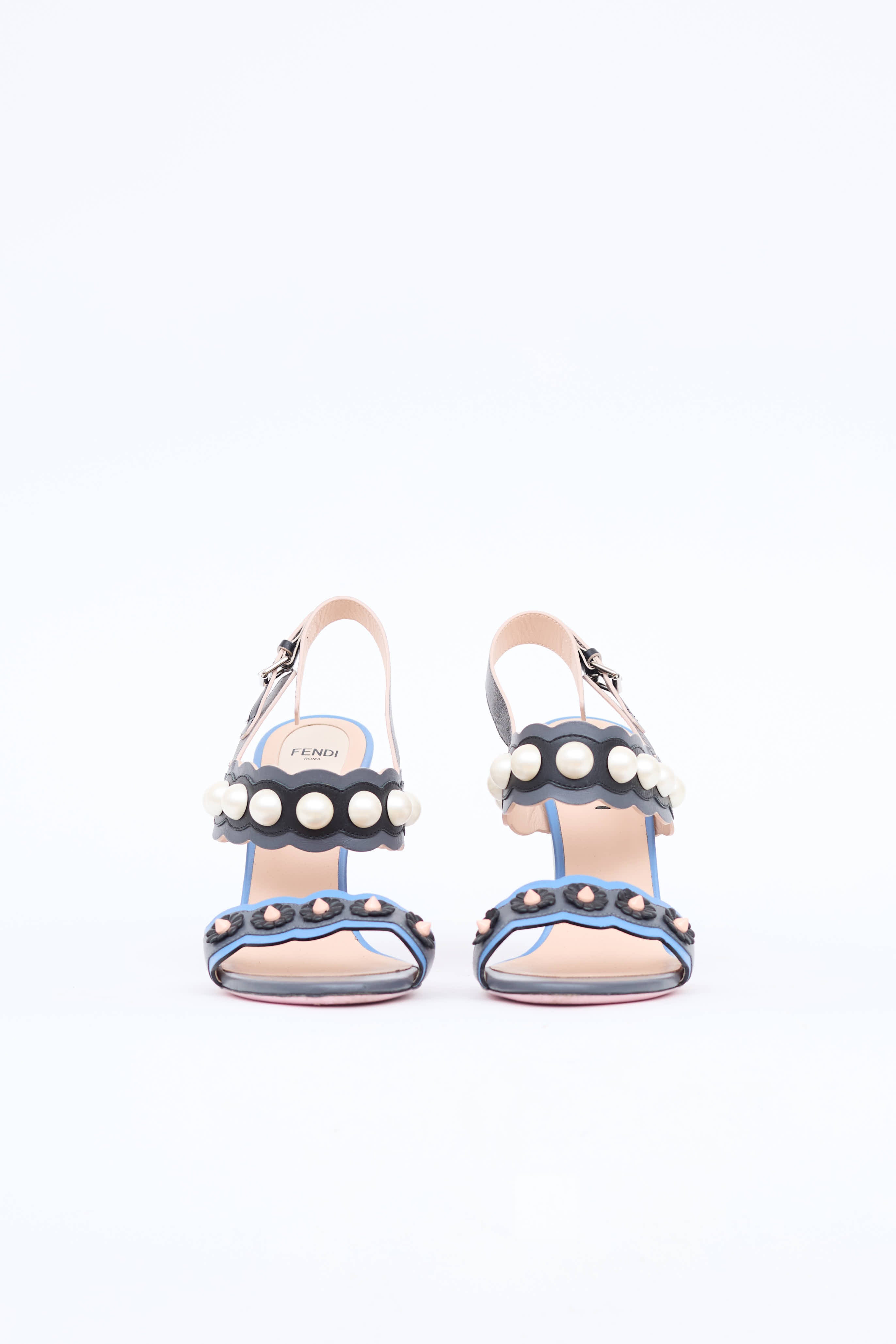 Fendi Pearl Block Heel