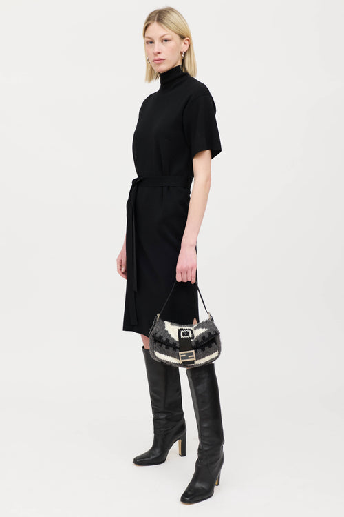 Fendi Wool Knit Baguette Bag