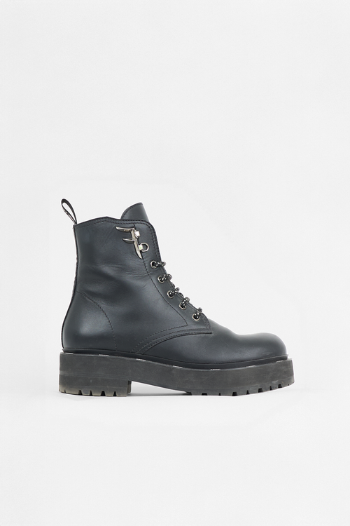 Fendi Leather Freedom Biker Boot