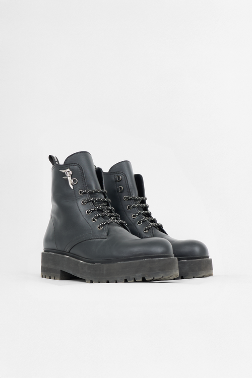 Fendi Leather Freedom Biker Boot