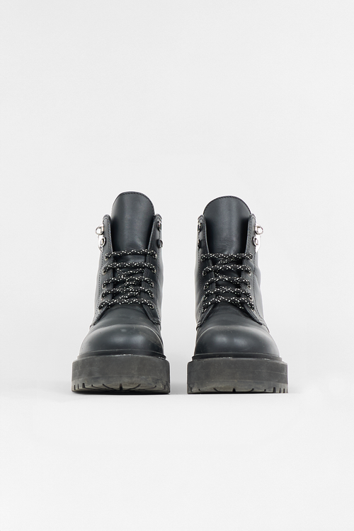 Fendi Leather Freedom Biker Boot