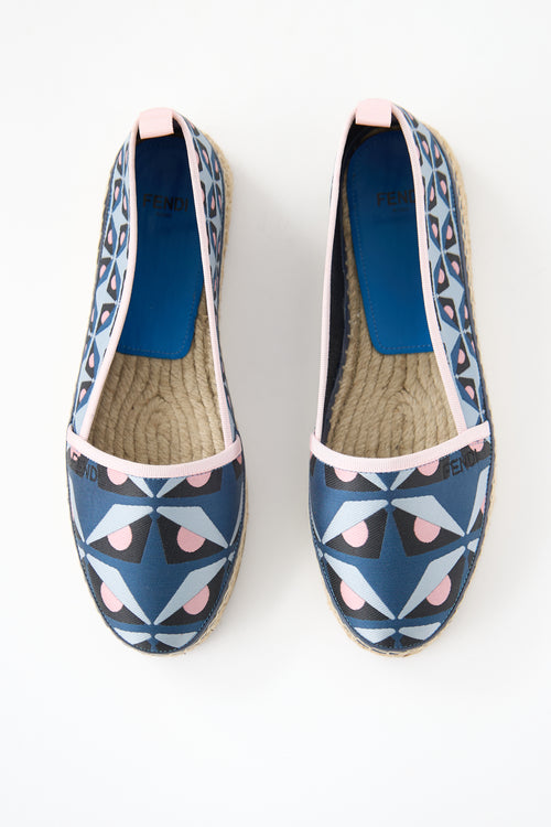 Fendi Monster Espadrille Flat