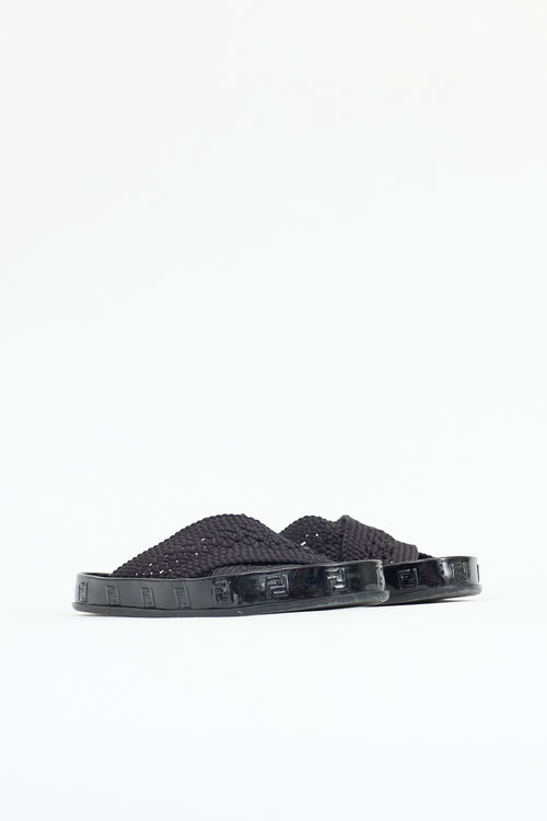 Fendi Patent Reflection FF Slide