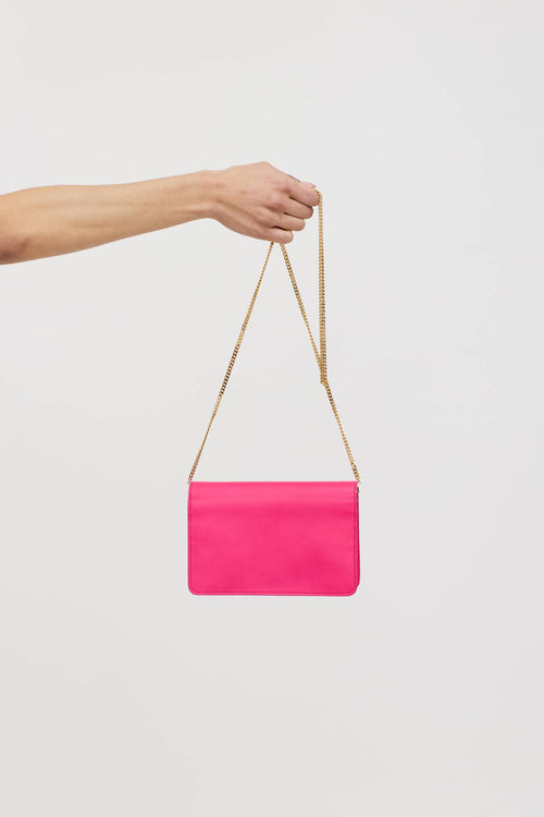Fendi Leather Tube Wallet On Chain