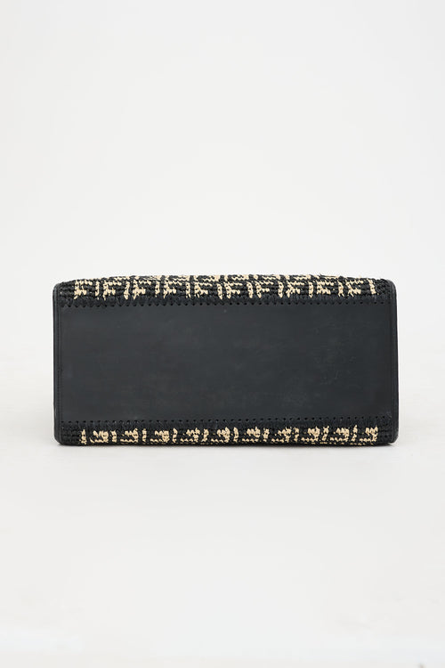 Fendi Raffia Large Runaway Tote Bag