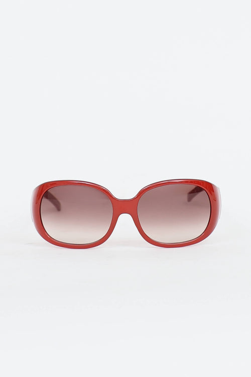 Fendi FS354 Oval Sunglasses
