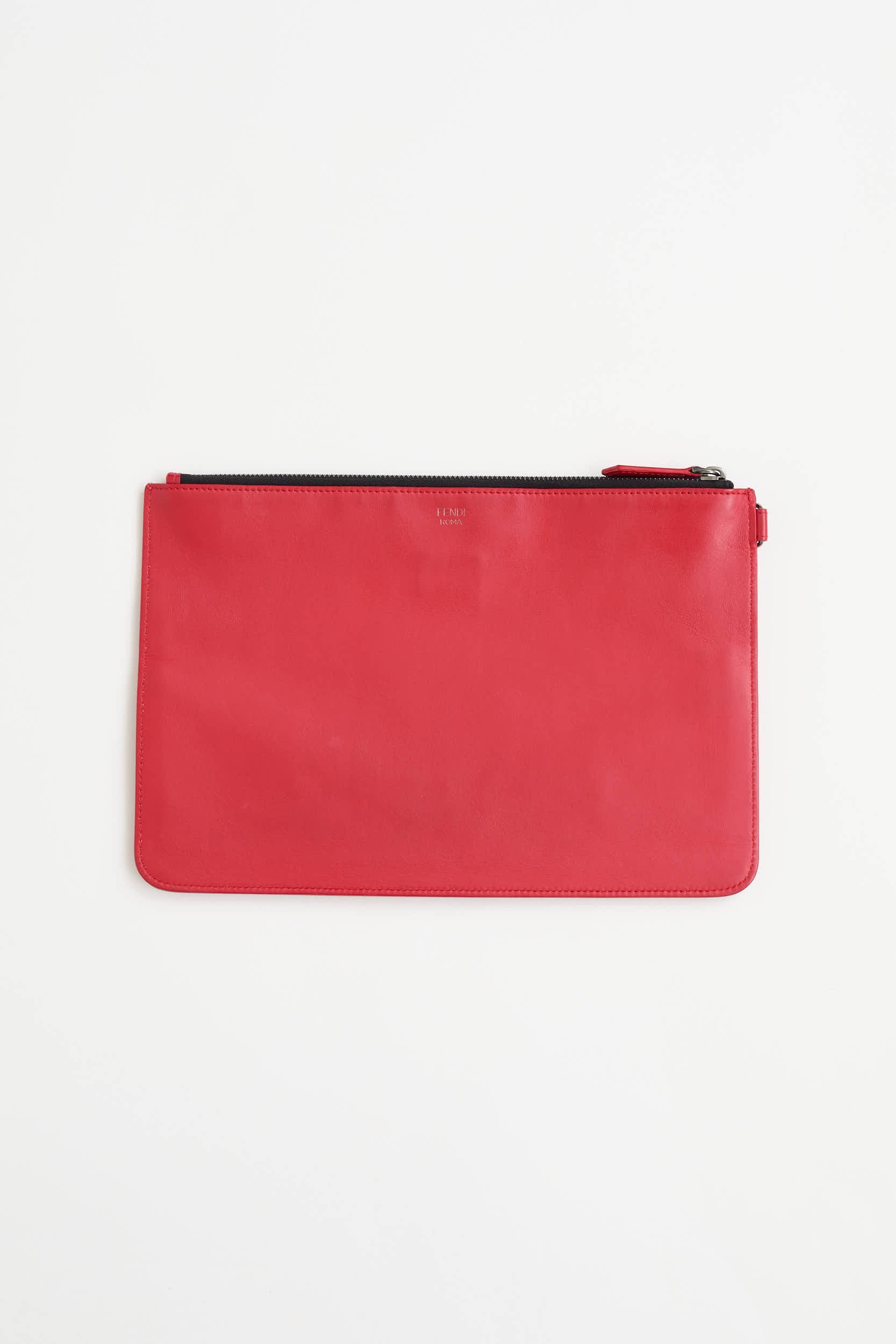Fendi Leather Monster Eyes Pouch