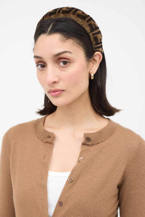 Fendi Shearling Marley FF Headband